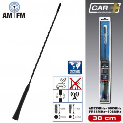 ANTENNE 38CM AM/FM AVEC ADAPTATEURS 5/6MM