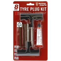 KIT DE REPARATION PNEUMATIQUE TUBELESS 8 PIECES