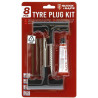 KIT DE REPARATION PNEUMATIQUE TUBELESS 8 PIECES