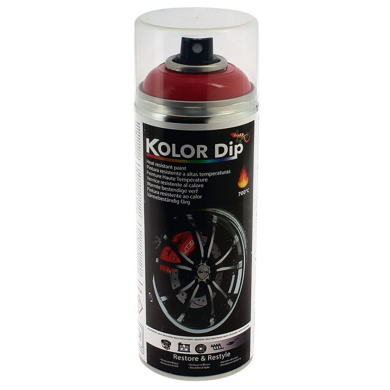 KOLOR DIP PEINTURE ETRIER ROUGE RESISTANTE A LA CHALEUR