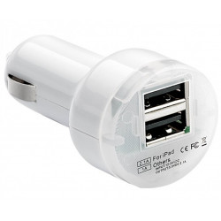 CHARGEUR USB DUAL 2.1MA PULSE MOBILE PRO BLANC