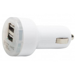 CHARGEUR USB DUAL 2.1MA PULSE MOBILE PRO BLANC