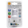 CHARGEUR USB DUAL 2.1MA PULSE MOBILE PRO BLANC