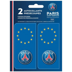 AUTOCOLLANTS PREDECOUPES EUROPE/LOGO PSG