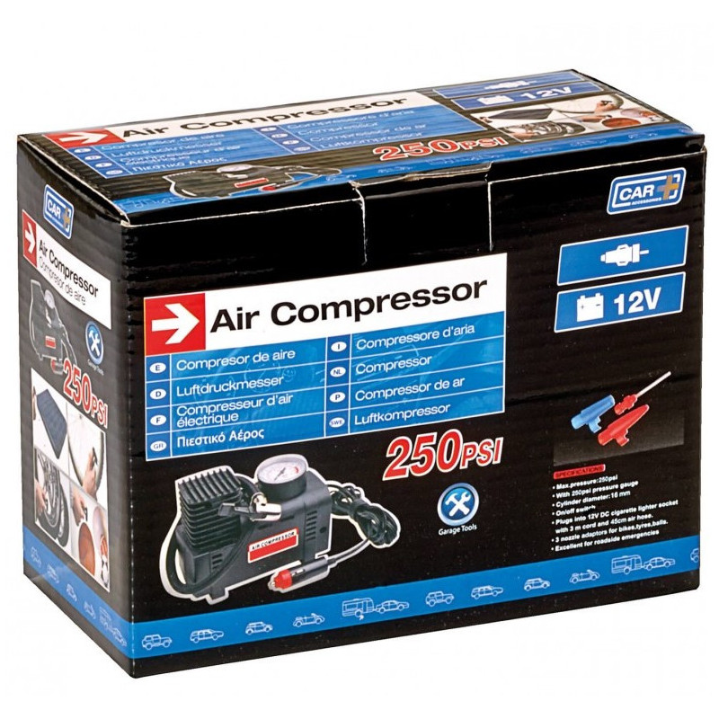 COMPRESSEUR D'AIR ROND 18BAR + MANOMETRE