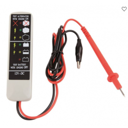 TESTEUR DE CHARGE (LED) POUR BATTERIES ET ALTERNATEURS 12V